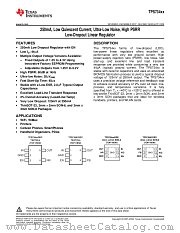 TPS73401 datasheet pdf Texas Instruments