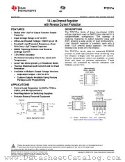TPS73701 datasheet pdf Texas Instruments