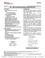TPS7A3001 datasheet pdf Texas Instruments