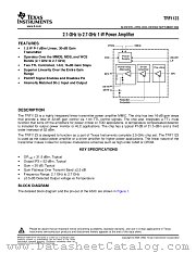 TRF1123 datasheet pdf Texas Instruments