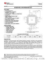 TRF3762-E datasheet pdf Texas Instruments
