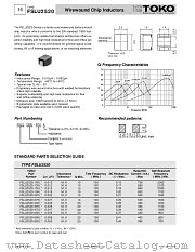 FSLU2520-R10K datasheet pdf TOKO
