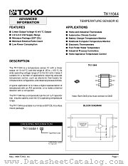 TK11044M-1 datasheet pdf TOKO