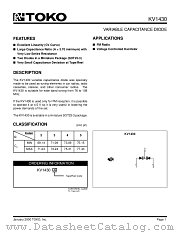 KV1430F3 datasheet pdf TOKO