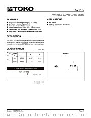 KV1470F7 datasheet pdf TOKO