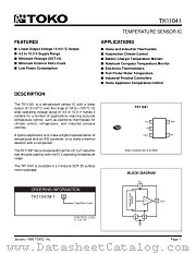 TK11041MTL/41C datasheet pdf TOKO