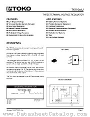 TK11650U datasheet pdf TOKO
