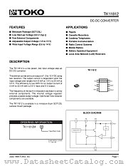 TK11812M datasheet pdf TOKO