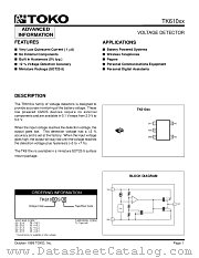 TK61036STL datasheet pdf TOKO