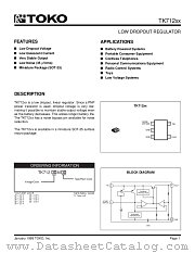 TK71250MTL/J50 datasheet pdf TOKO
