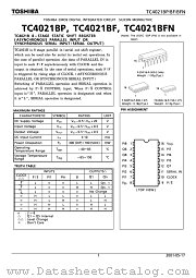 TC4021BFN datasheet pdf TOSHIBA