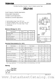 2SJ144 datasheet pdf TOSHIBA