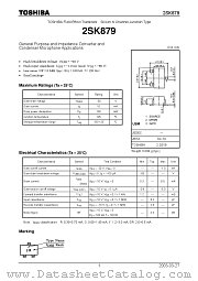 2SK879 datasheet pdf TOSHIBA