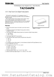 TA2154AFN datasheet pdf TOSHIBA
