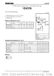 1SV276 datasheet pdf TOSHIBA