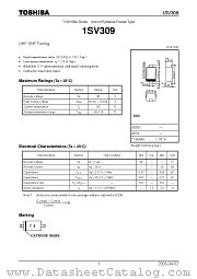 1SV309 datasheet pdf TOSHIBA