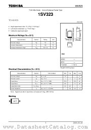 1SV323 datasheet pdf TOSHIBA