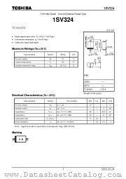 1SV324 datasheet pdf TOSHIBA