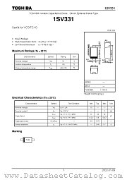 1SV331 datasheet pdf TOSHIBA