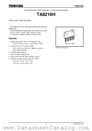 TA8216H datasheet pdf TOSHIBA