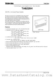 TA8220H datasheet pdf TOSHIBA