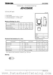 JDV2S05E datasheet pdf TOSHIBA
