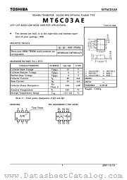 MT6C03AE datasheet pdf TOSHIBA