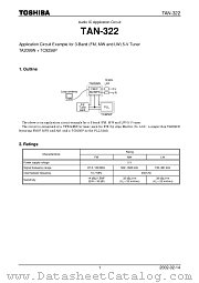 TAN-322 datasheet pdf TOSHIBA