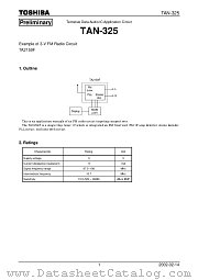 TAN-325 datasheet pdf TOSHIBA