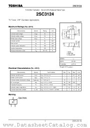 2SC3124 datasheet pdf TOSHIBA