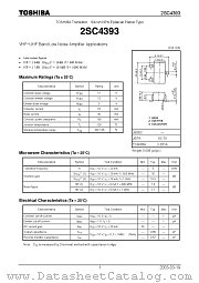 2SC4393 datasheet pdf TOSHIBA