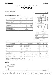 2SC5106 datasheet pdf TOSHIBA