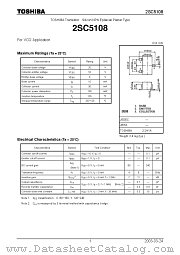 2SC5108 datasheet pdf TOSHIBA