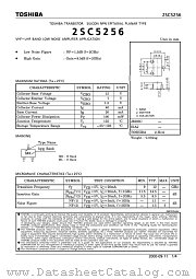 2SC5256 datasheet pdf TOSHIBA