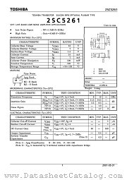 2SC5261 datasheet pdf TOSHIBA