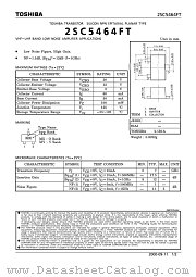 2SC5464FT datasheet pdf TOSHIBA