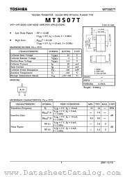 MT3S07T datasheet pdf TOSHIBA