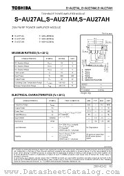 S-AU27AL datasheet pdf TOSHIBA