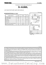 S-AU68L datasheet pdf TOSHIBA