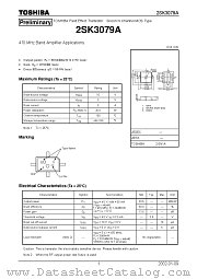 2SK3079A datasheet pdf TOSHIBA