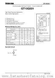 GT10Q301 datasheet pdf TOSHIBA
