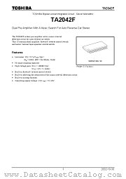 TA2042F datasheet pdf TOSHIBA