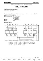 MIG75J101H datasheet pdf TOSHIBA