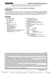 TC58FVT160AXB-10 datasheet pdf TOSHIBA