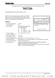T6C72A datasheet pdf TOSHIBA