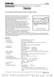 T6K53 datasheet pdf TOSHIBA