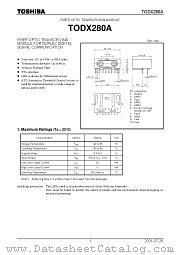 TODX280A datasheet pdf TOSHIBA