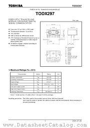 TODX297 datasheet pdf TOSHIBA