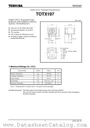 TOTX197 datasheet pdf TOSHIBA