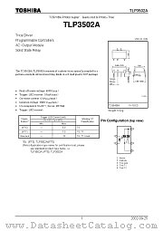 TLP3502A datasheet pdf TOSHIBA